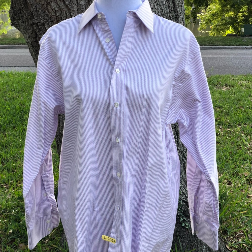 BURBERRYS Men’s Purple Dress Shirt Sz 16 Large 32